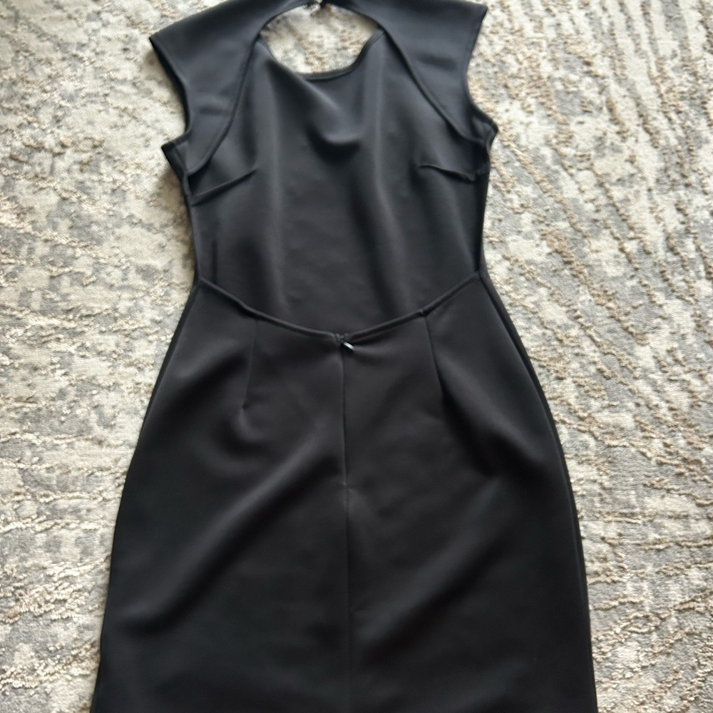 Black Cocktail Dress with Open Back
